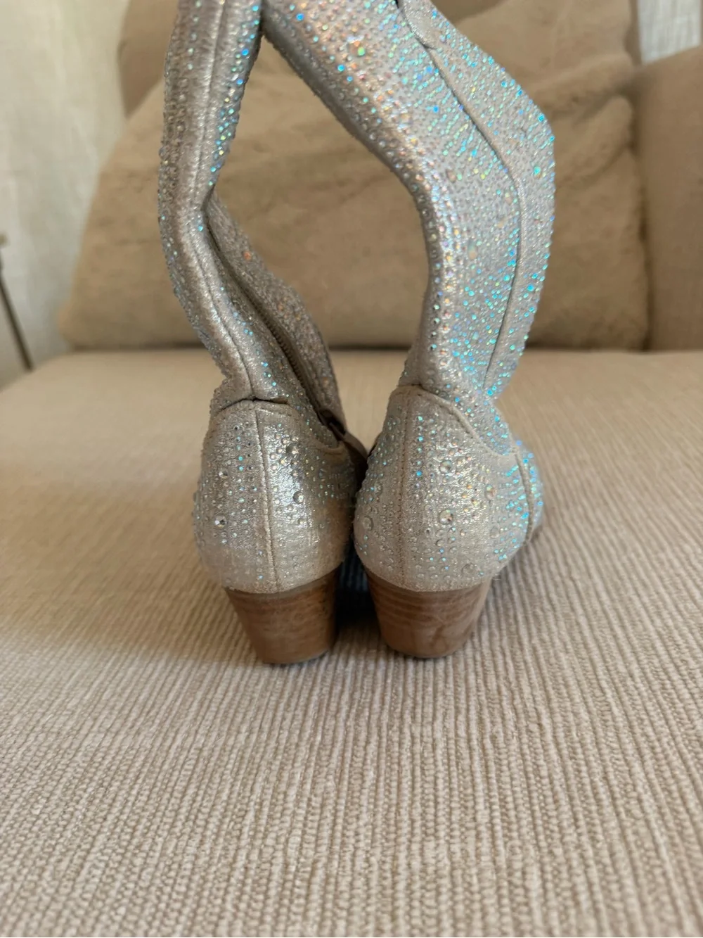 Forever rhinestone western girls pointed toe cowboy boots 11T - Picture 4 of 7
